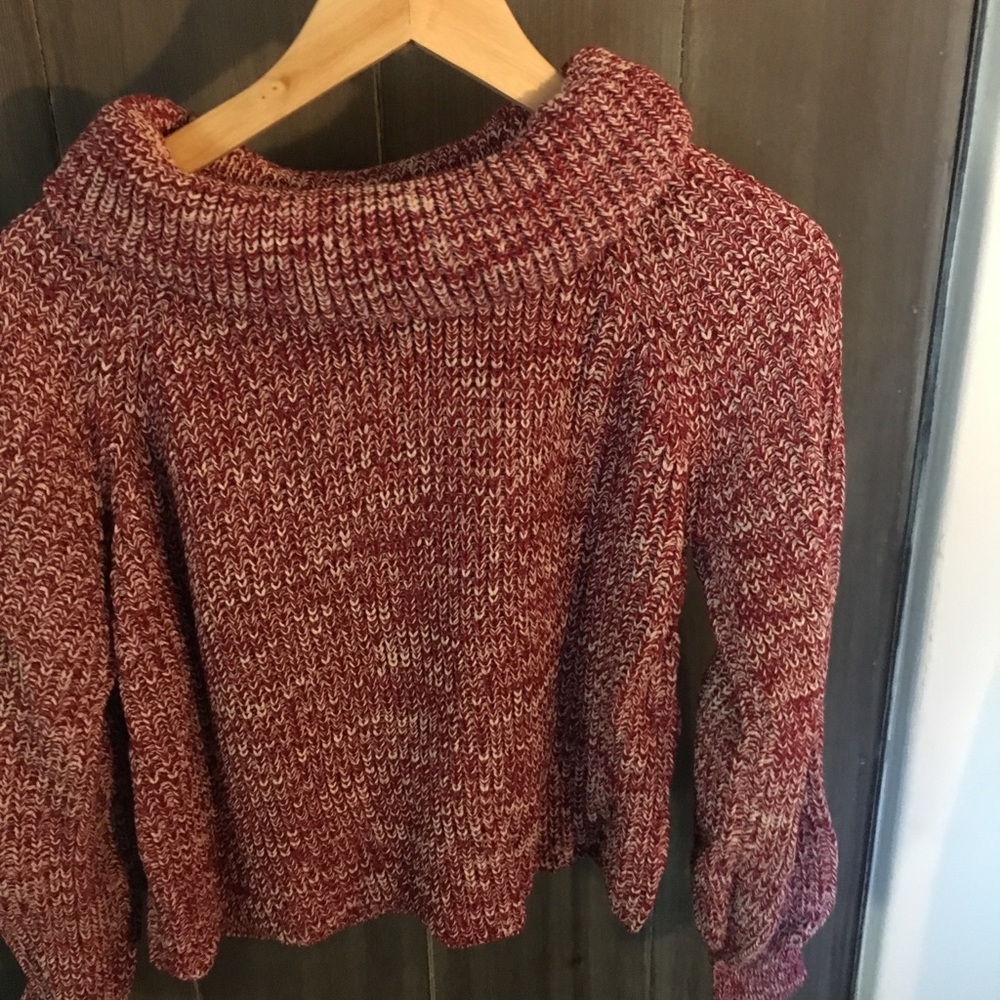 Burgundy Turtleneck Sweater